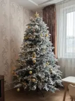 Лита ялинка «Оскар» на шарнірах засніжена — фото 4